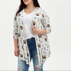 studio ghibli my neighbor totoro embroidered girls open cardigan